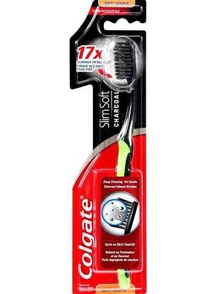 Зубная щетка slim soft древесное уголь 1шт тм colgate