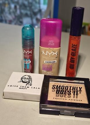 Лот косметики. nyx, make up gallery,.