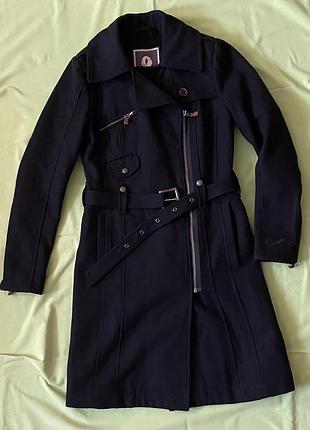 Жіноче чорне пальто  pure denim kuyichi, 34/xs/42 розміру