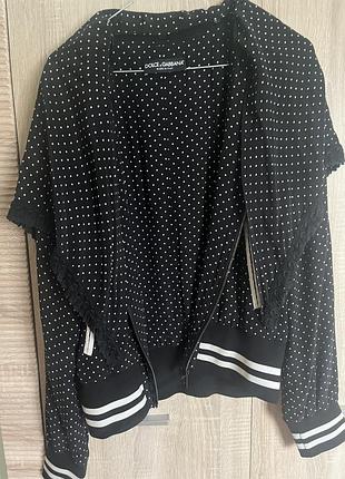 Бомбер шовковий d&g 4
