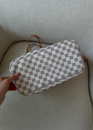 Сумка neverfull mm damier azur rose beige 7