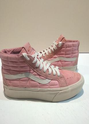 Кеди vans vault x joefreshgoods sk8-hi reissue platform lx pink vn0007pwzee1 р.38 eur на стопу 24 см