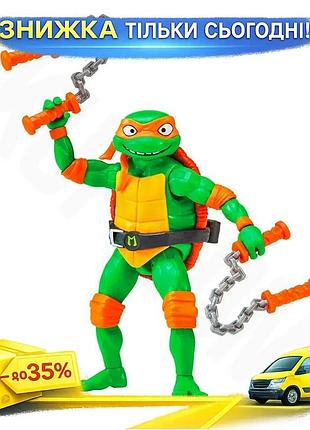 Ku игровая фигурка ракушки-ниндзя universal fit микеланджело 11 см подвижная фигурка для мальчика от 4 uni2l_k