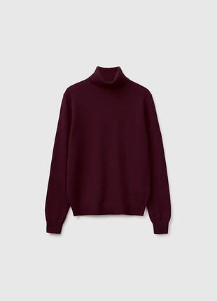 Жіночий бордовий прямий гольф benetton