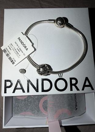 Оригінал pandora срібний браслет з намистиною шармом