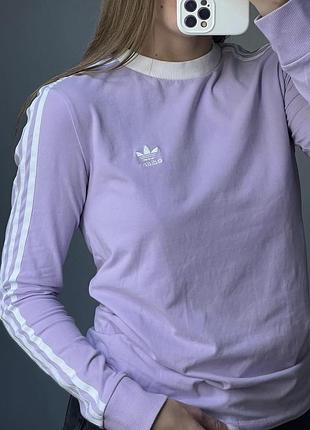 Лонгслів жіночий adidas бузковий 3