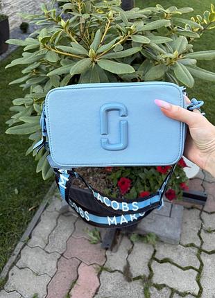 Сумка-месенджер жіноча marc jacobs the snapshot camera bag блакитна
