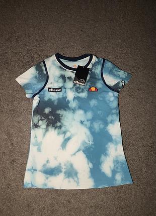 Нова спортивна футболка ellesse guscio tee (tie-dye print)