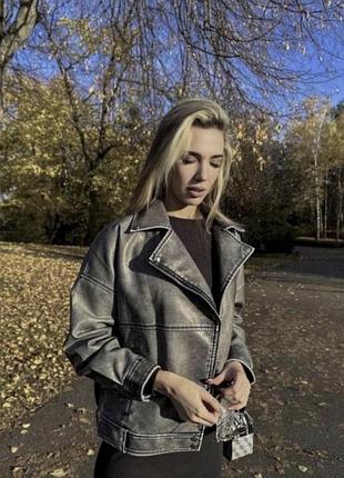 Куртка з еко шкіри