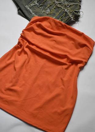 Коротка яскрава сукня бандо h&amp;m xl
