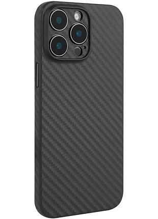Чехол getman carbon ultra slim для apple iphone 15 pro max (6.7") black