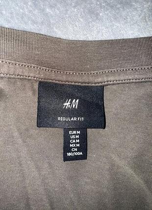 Лодочный чеовидный хлопковый лонгслив h&amp;m 8