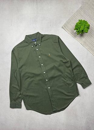 Вінтажна рубашка щільна polo ralph lauren оригінал преміальна vintage 90s