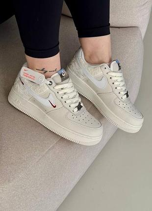Nike air force 1 lunar new year beige white