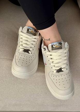 Nike air force 1 lunar new year beige white 3