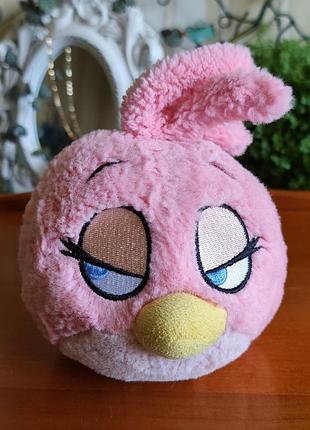 М'яка іграшка angry birds рожева пташка стелла / angry birds stella rovio plush