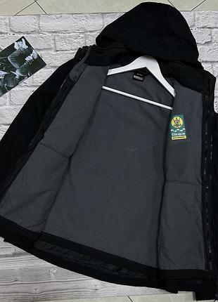 Чоловіча куртка regatta repeller softshell чорна трекінгова на мембрані для походів в гори водонепроникна бу s-m штормова зимова софтшел з підкладом 2