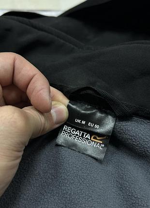 Чоловіча куртка regatta repeller softshell чорна трекінгова на мембрані для походів в гори водонепроникна бу s-m штормова зимова софтшел з підкладом 6