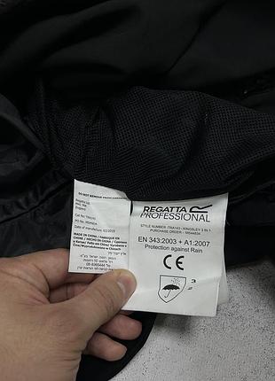 Чоловіча куртка regatta repeller softshell чорна трекінгова на мембрані для походів в гори водонепроникна бу s-m штормова зимова софтшел з підкладом 7