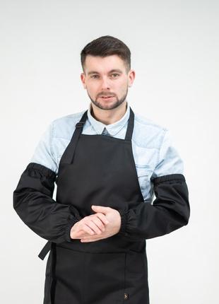 Нарукавники vsetex чорні | для кухаря, продавця, флориста