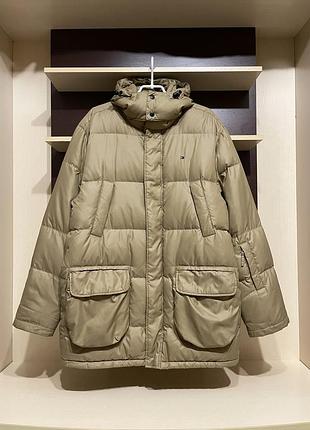 Tommy hilfiger, premium  оригінал пуховик 90% пух 10% перо, верх 100%  нейлон