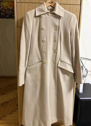 Елегантне вовняне пальто marks & spencer з ангорою (uk 8 / s)