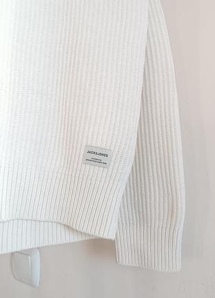 Білий чоловічий джемпер , jack& jones, l 5