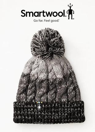 Зимняя шерстяная шапка smartwool isto retro beanie тепла плотно вязаная из мягкой мериносовой шерсти