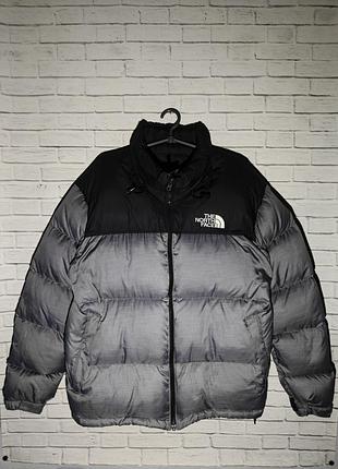 Пуховик чоловічий the north face 700 чорний, сірий