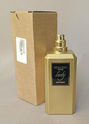 Korloff paris lady intense тестер 88 мл для женщин (оригинал)