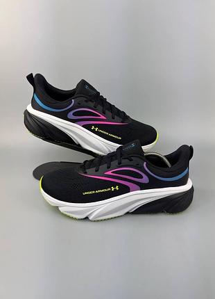 Кросівки under armour charged rogue 5 / 6 "black/neon/multicolor"