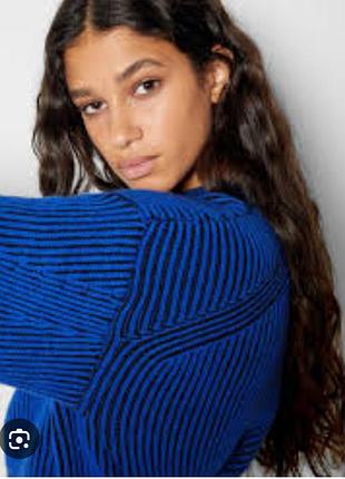 Свитер кроп в рубчик от bershka