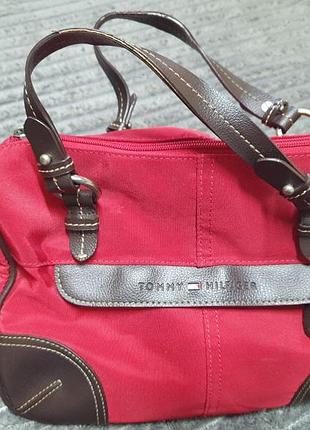 Сумка жіноча tommy hilfiger червона повсякденна