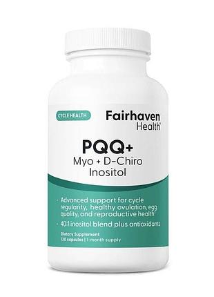 Инозитол 40:1 с pqq fairhaven health pqq+ myo + d-chiro inositol, 120 вегакапсул