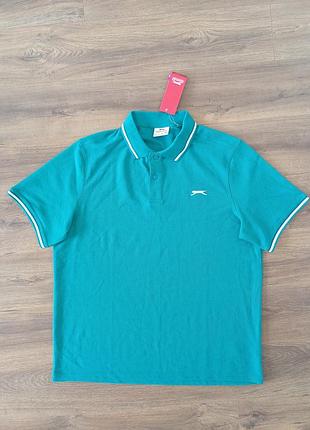 Брендова футболка поло slazenger.