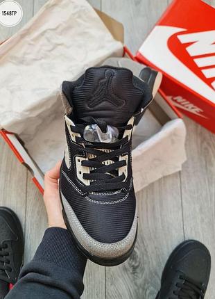 Nike air jordan 5 retro black/gray 5