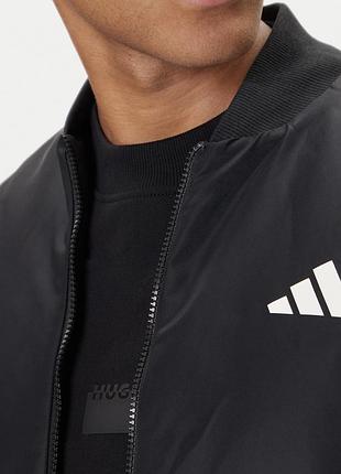Куртка чоловіча adidas бомбер чорна 4