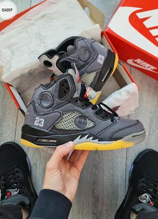 Nike air jordan 5 retro x off-white
