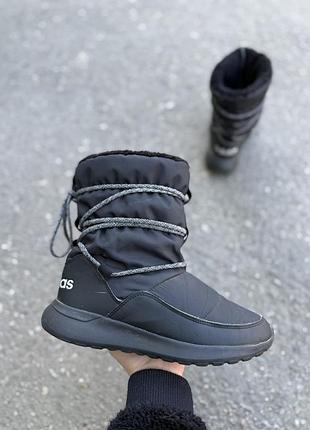 Adidas сапожки оригинал зимние утепленные дутики ботинки 38 размер