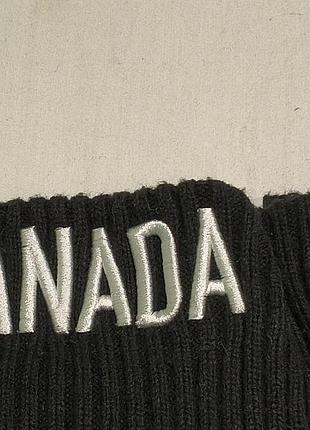 Vintage canada olympic - вязаная фанатская зимняя шапка с помпоном- олимпийской еб. канады - р. -56 -59