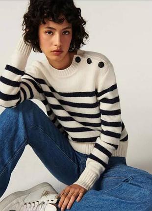 Свитер ba&sh (франция), шерсть, кашемир и хлопок
