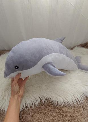 М'яка іграшка подушка велика 🐬 дельфін рибка декоративна іграшка
