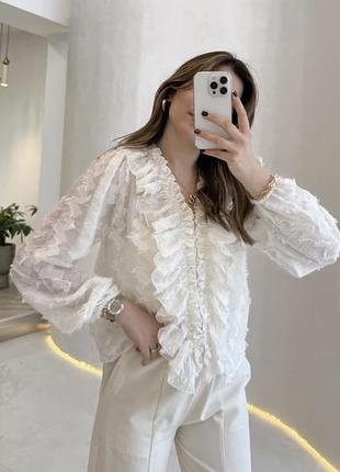 Блуза в романтичному стилі від zara, m