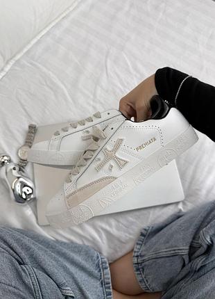Premiata steven white grey