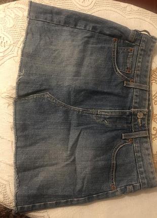 Міні-спідниця жіноча levi's джинсова синя