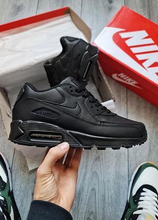 Nike air max 90 leather black/black