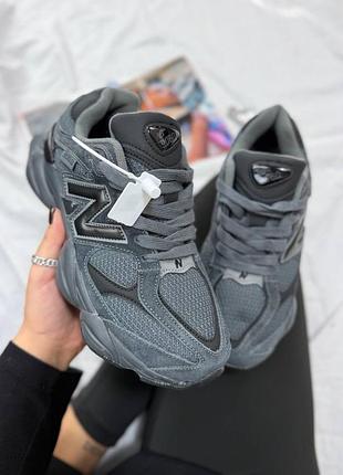 Жіночі кросівки new balance 9060 dark grey gore tex термо🩶