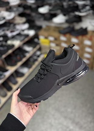 Чоловічі термо кросівки nike presto чорні єврозима