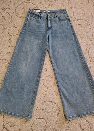 L-xl wide leg широкі жіночі джинси палаццо w32 на л/хл