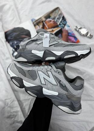 Жіночі кросівки new balance 9060 grey gore tex термо🩶